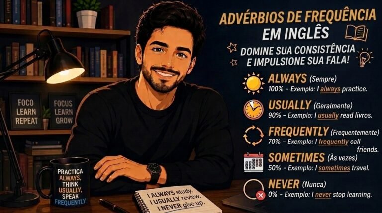 Advérbios de Frequência em Inglês — Always, Usually, Often e Mais