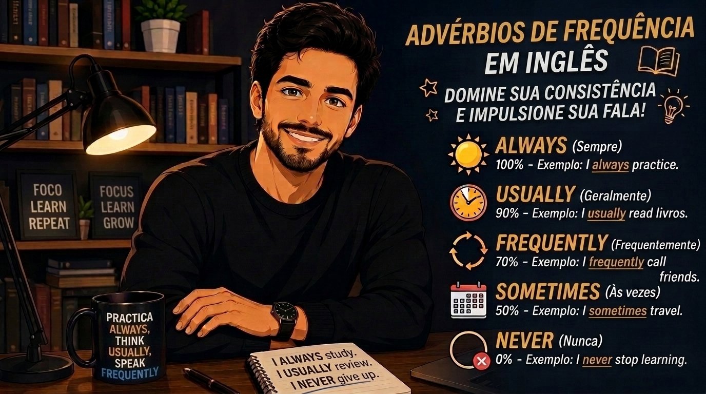 Advérbios de Frequência em Inglês — Always, Usually, Often e Mais
